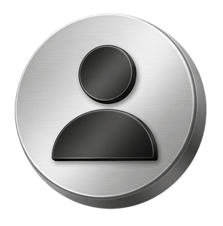 On the FAQ page, a decorative silver 3D user avatar icon